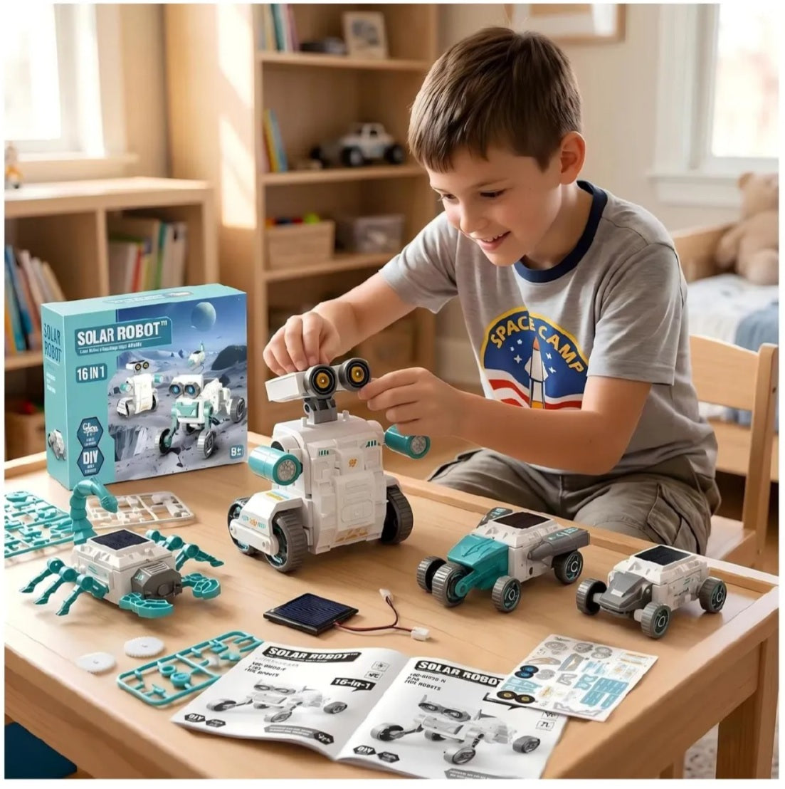 Kit de Robótica Solar 13 en 1 🤖 : Construye 13 modelos