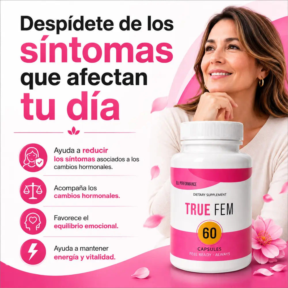 TRUE FEM🌸Equilibrio y Comodidad Diaria- 60 Capsulas