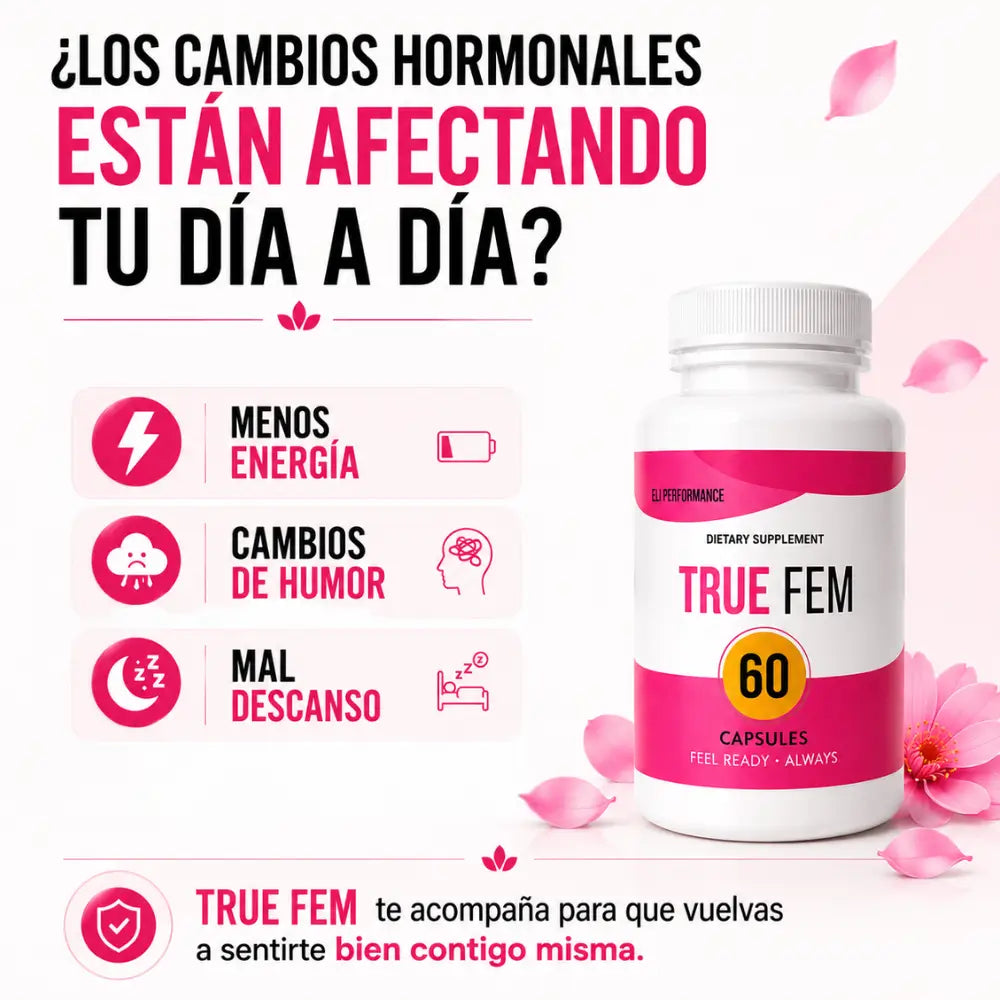 TRUE FEM🌸Equilibrio y Comodidad Diaria- 60 Capsulas
