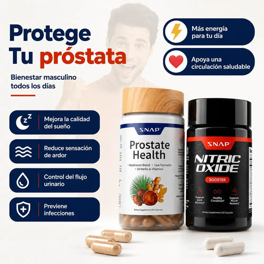 Combo Max SNAP Prostate + Nitric ™ | Vitalidad y Energia Masculina Todos los Días