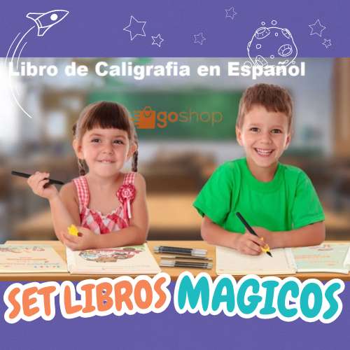 Set 4 Libros Reutilizables de Escritura📚- Tinta Mágica