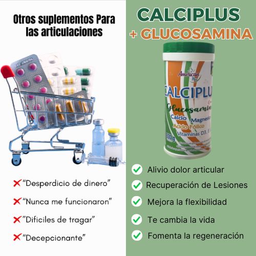 Glucosamina➕ Calciplus-Máxima Movilidad, Menos Dolor